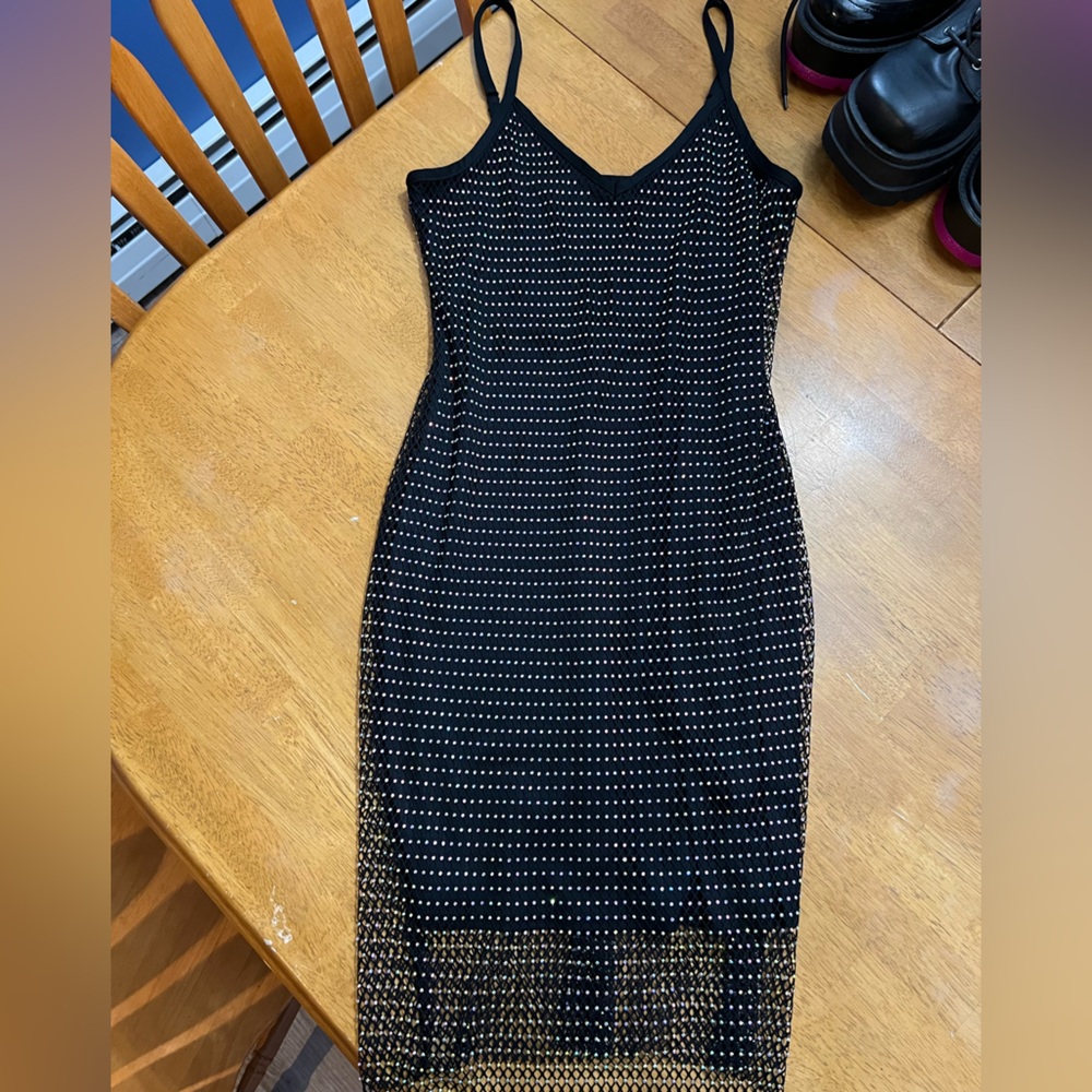 Black Bejeweled Dress
